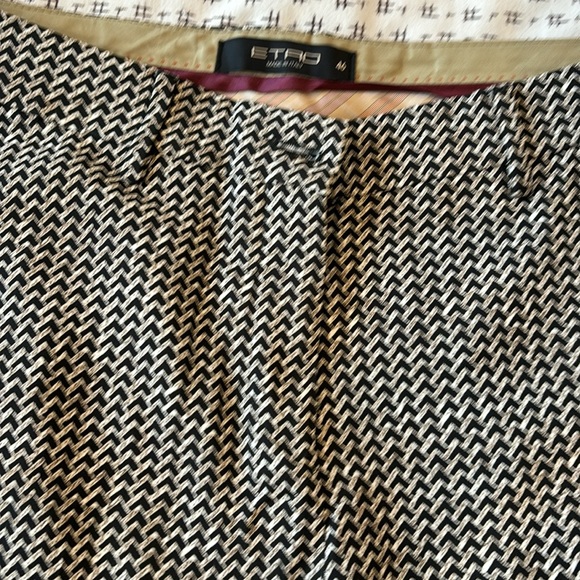 Etro straight leg trousers, geometric print, zip front, size 46 (US size 10) - Picture 7 of 7